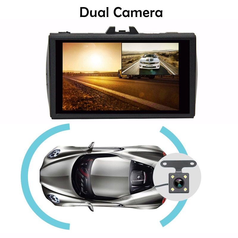 Silver Line Dual Lens Dashcam