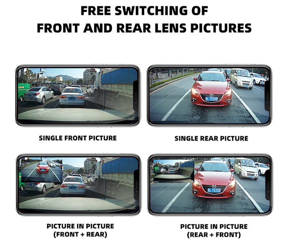 Thin Black Design 2K Full HD Dashcam