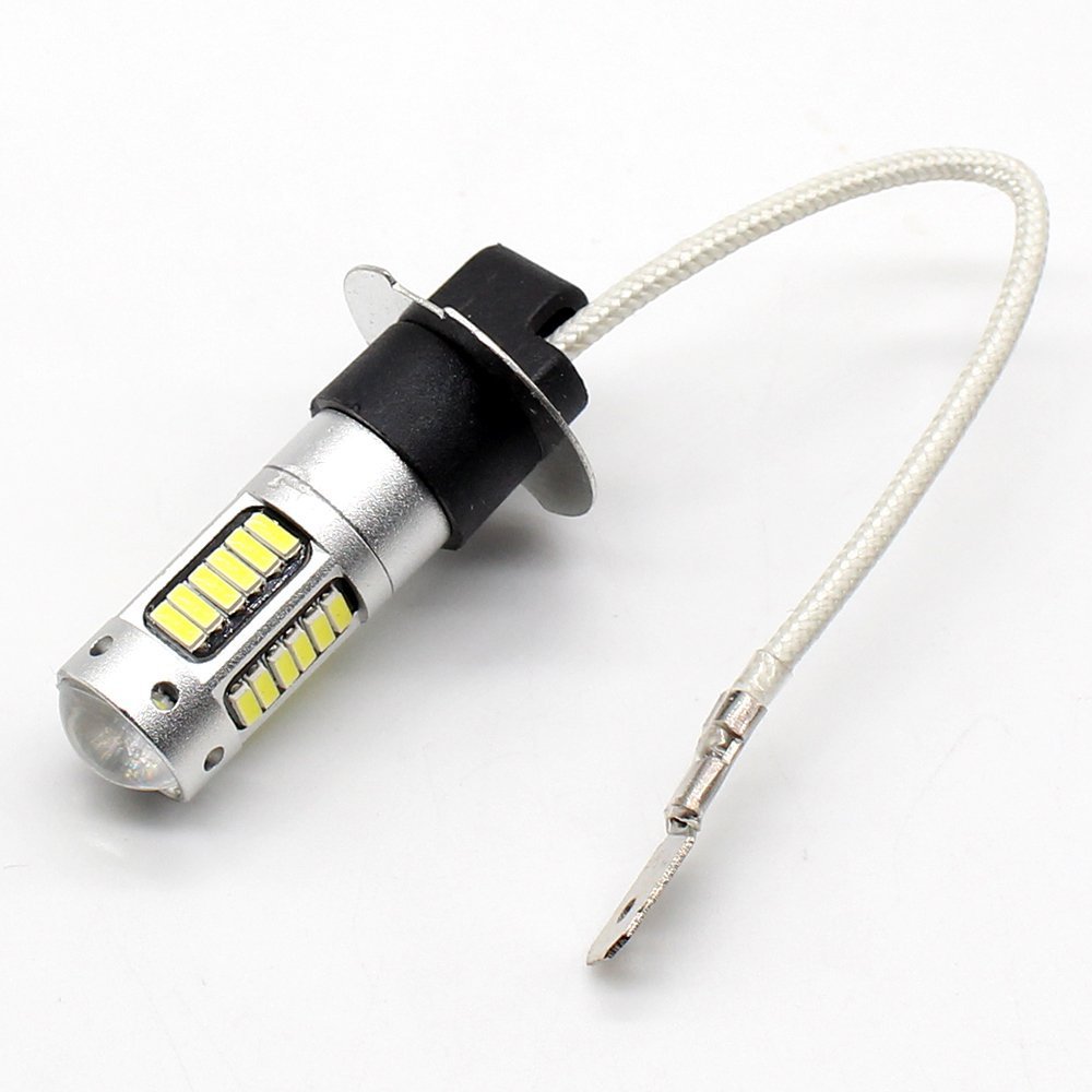 H3 LED Bulb 25W 4014 30SMD White Fog Light for Car