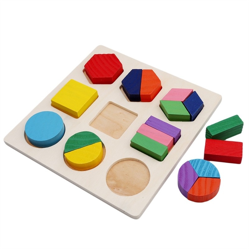 Colorful Geometric Shapes Matching Board