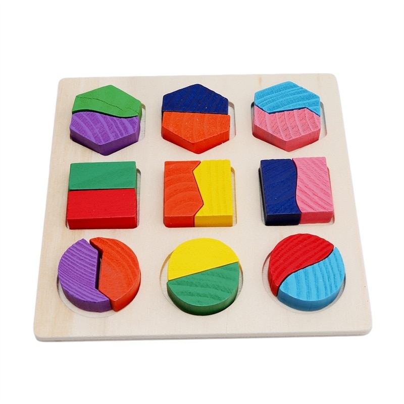 Colorful Geometric Shapes Matching Board