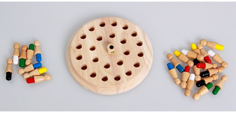 Multicolored Wooden Memory Toy for Children Multicolored Wooden Memory Toy for Children