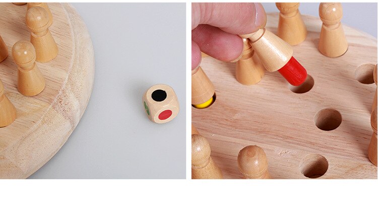 Multicolored Wooden Memory Toy for Children Multicolored Wooden Memory Toy for Children