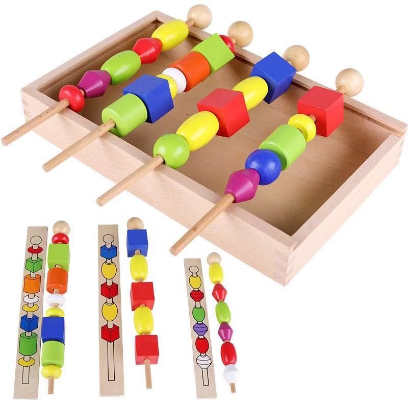 Wooden Blocks Sequencing Toy