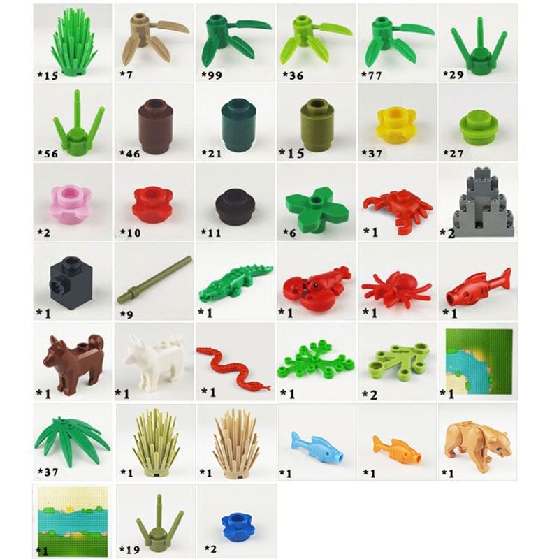 Kids Plastic Rainforest Block Board