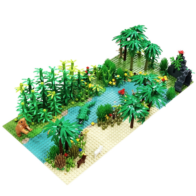 Kids Plastic Rainforest Block Board