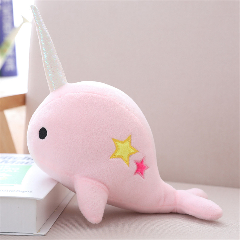 Colorful Narwhal Soft Plus Toys for Kids