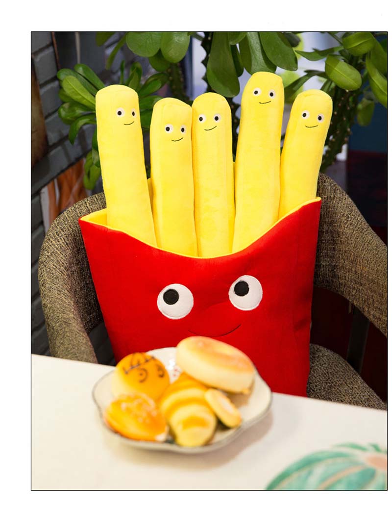 Kids French Fries Shape Pillow