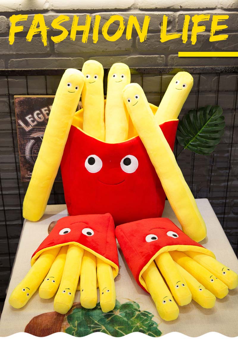 Kids French Fries Shape Pillow