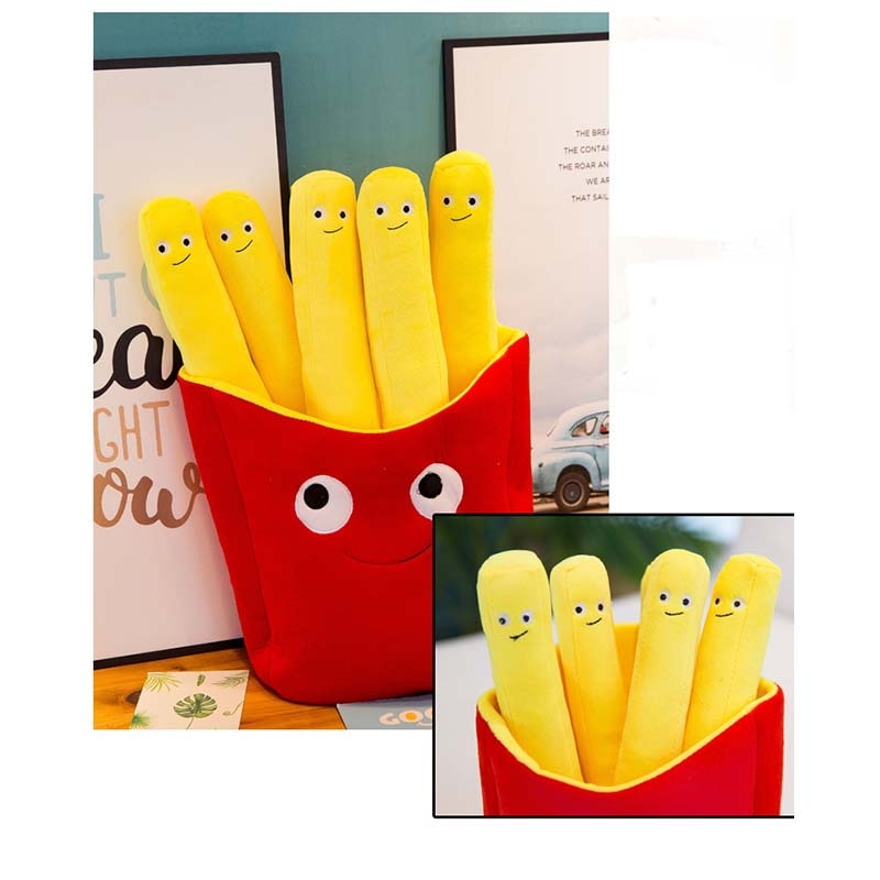 Kids French Fries Shape Pillow