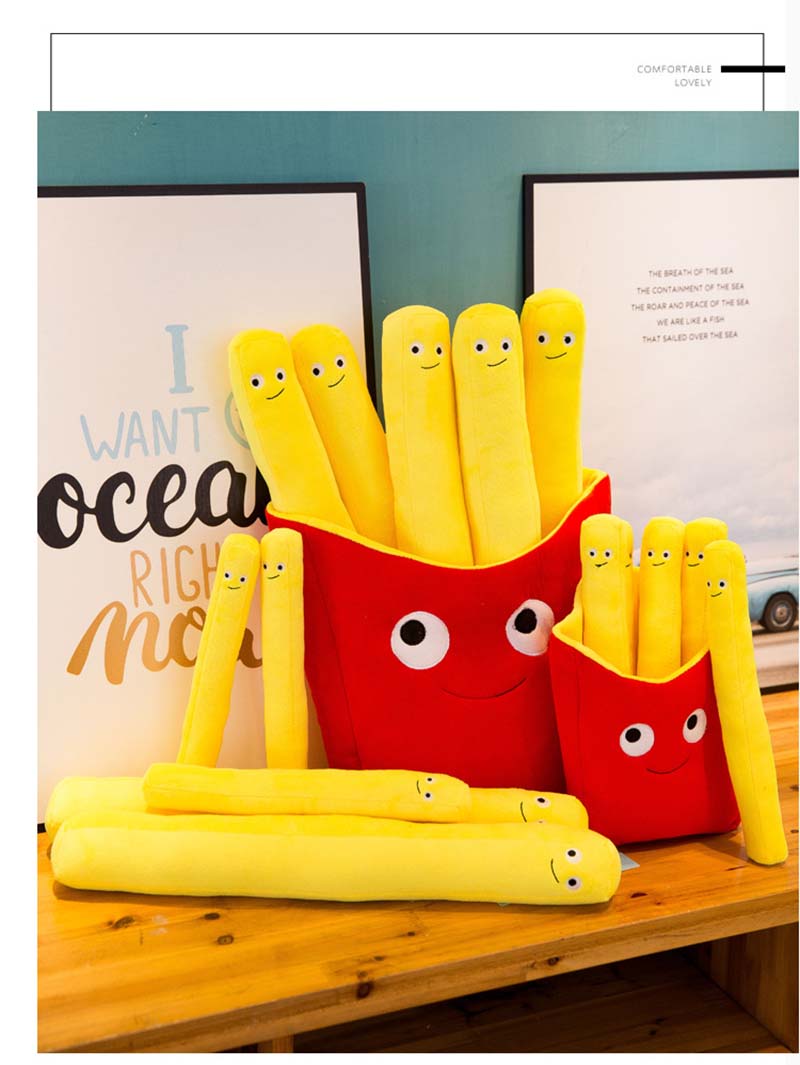 Kids French Fries Shape Pillow