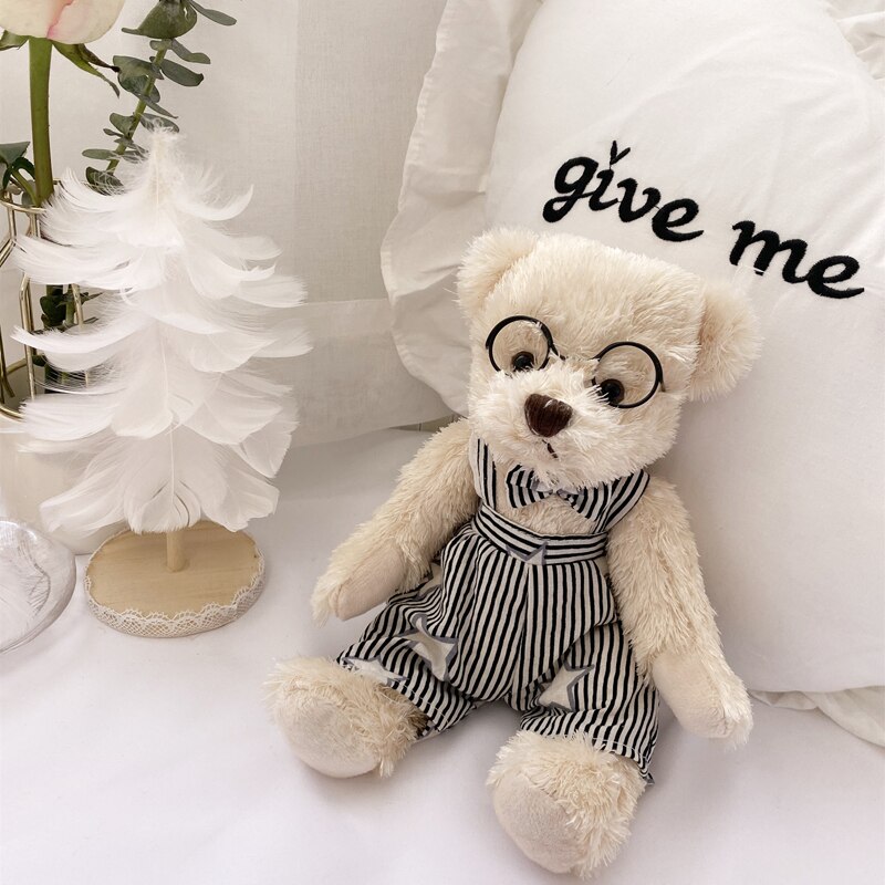 Plush Teddy Bear's Couple in Glasses