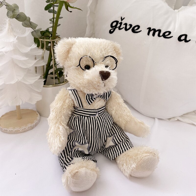Plush Teddy Bear's Couple in Glasses