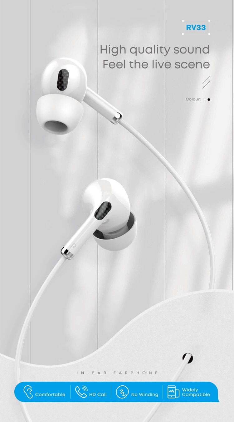 Colorful Flexible Hi Fi In Ear Earphones with Microphone