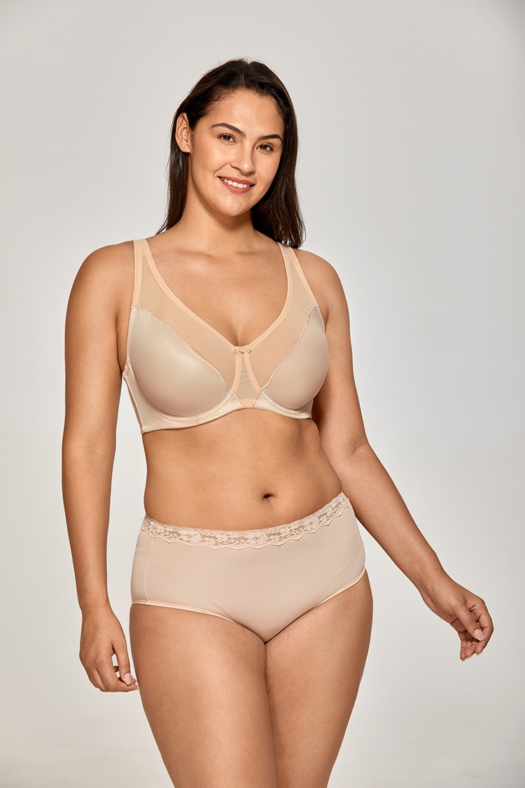 Cute Comfortable Casual Breathable Minimizing Bra