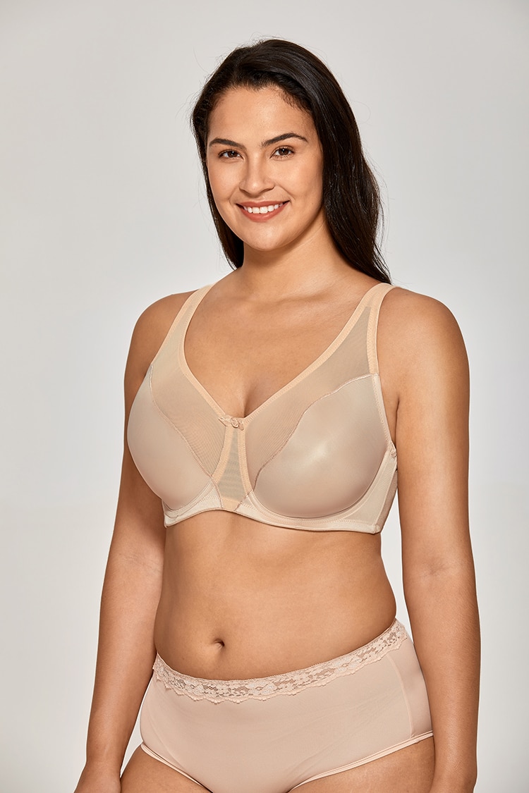 Cute Comfortable Casual Breathable Minimizing Bra