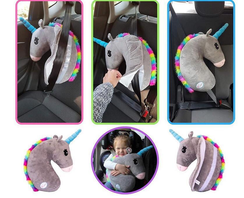 Unicorn Shaped Car Seat Belt Pillow Unicorn Shaped Car Seat Belt Pillow