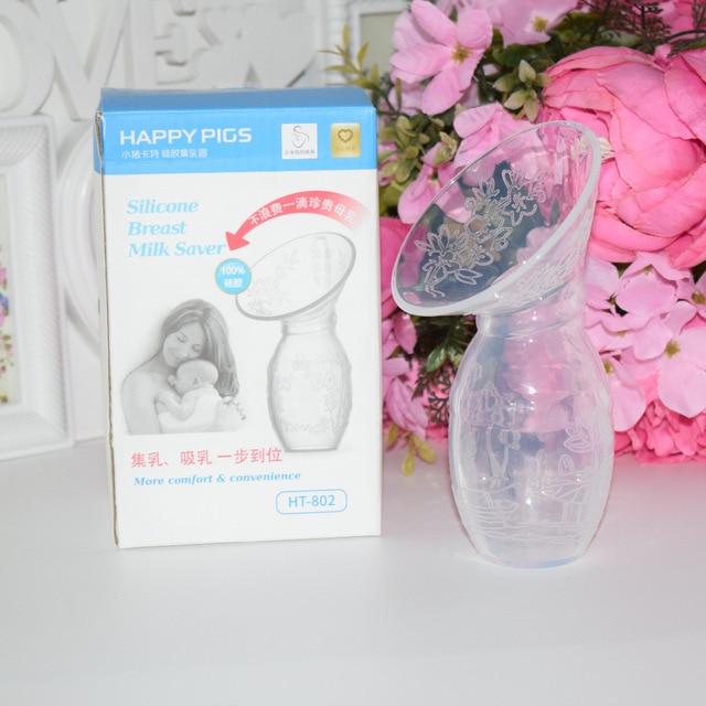 Compact Floral Patterned Manual Breast Pump
