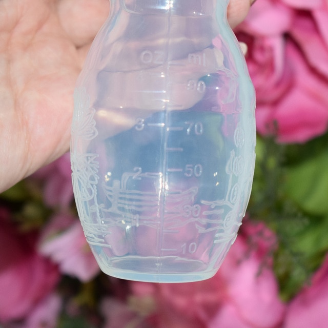 Compact Floral Patterned Manual Breast Pump