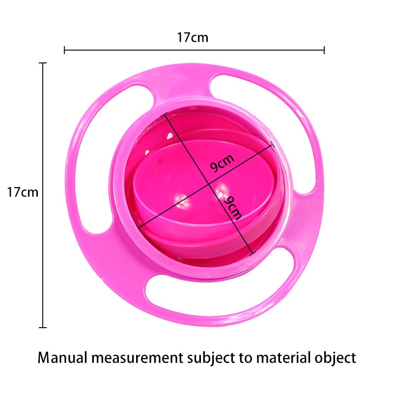 Baby's Rotating Plastic Bowl