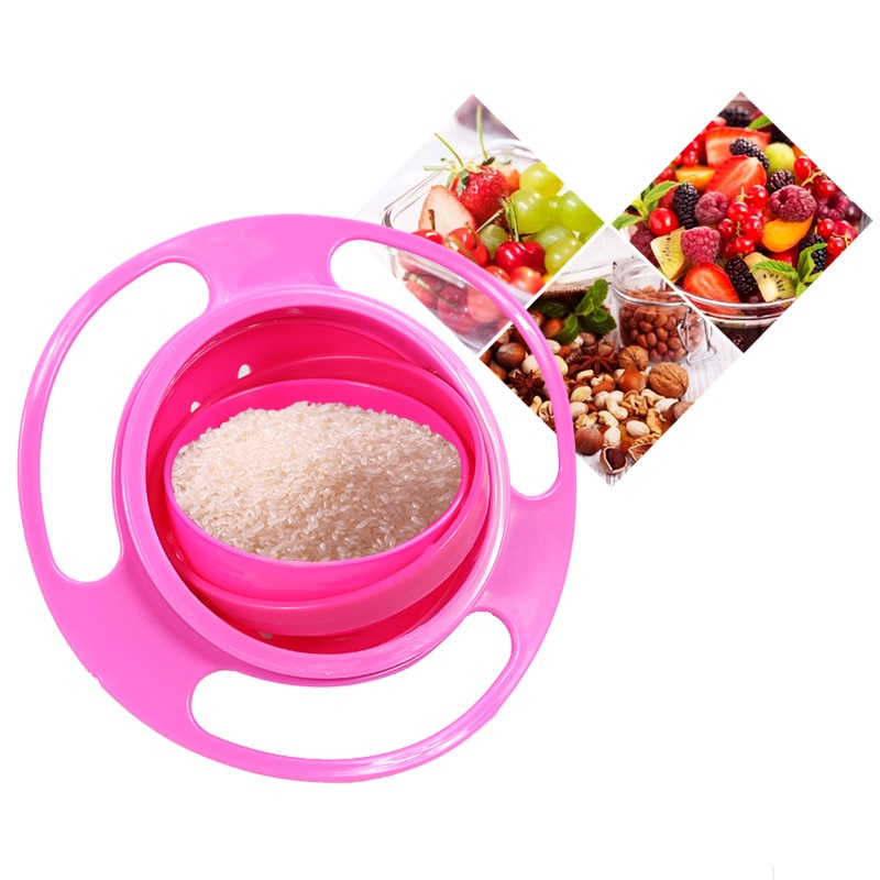 Baby's Rotating Plastic Bowl