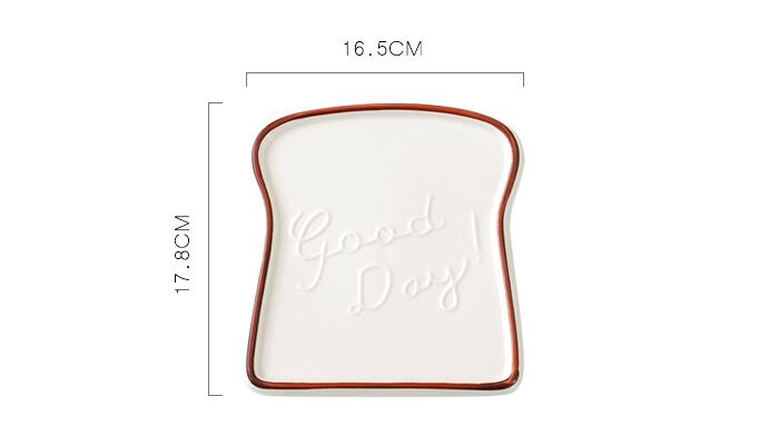 Toast Shaped Plate
