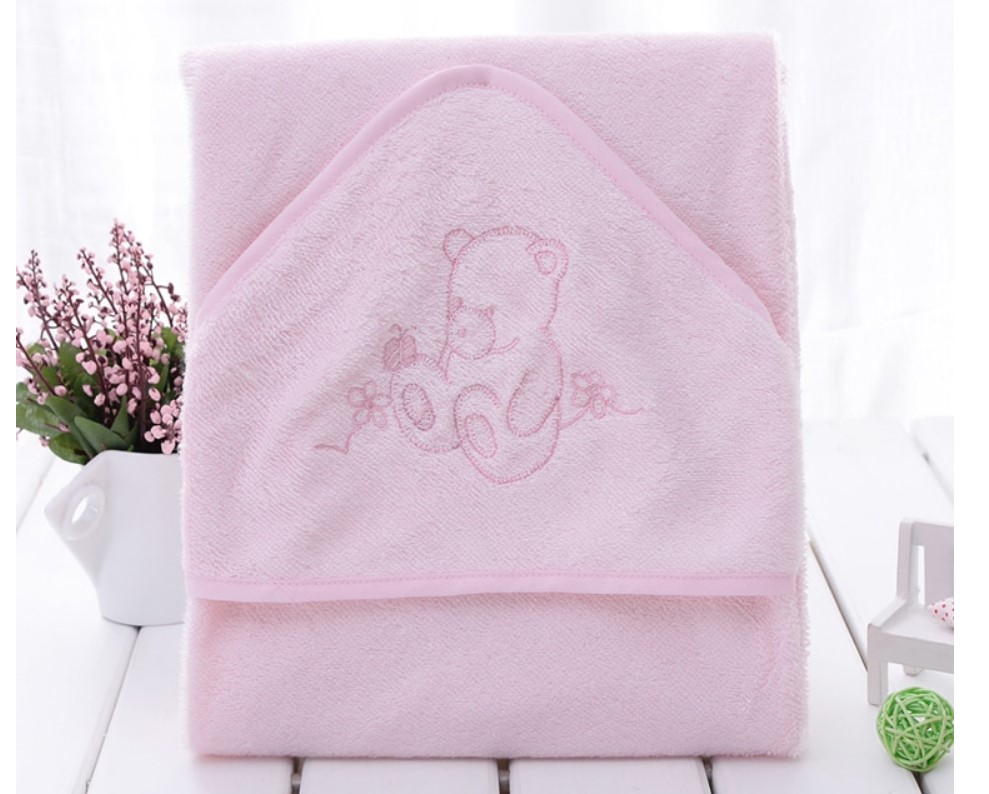 Bear Embroidery Towel for Baby