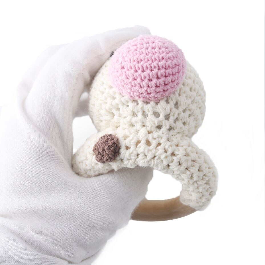 Animal Patterned Wooden Teether