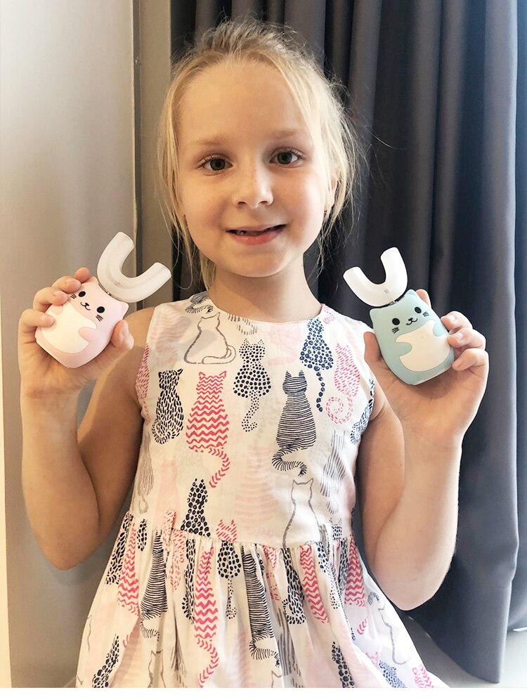 Kid's Rechargeable U-Shaped Electric Toothbrush