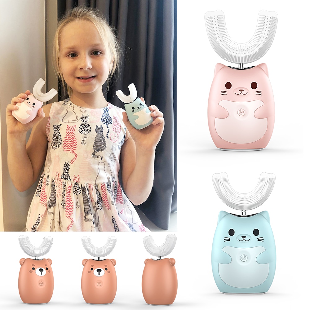 Kid's Rechargeable U-Shaped Electric Toothbrush