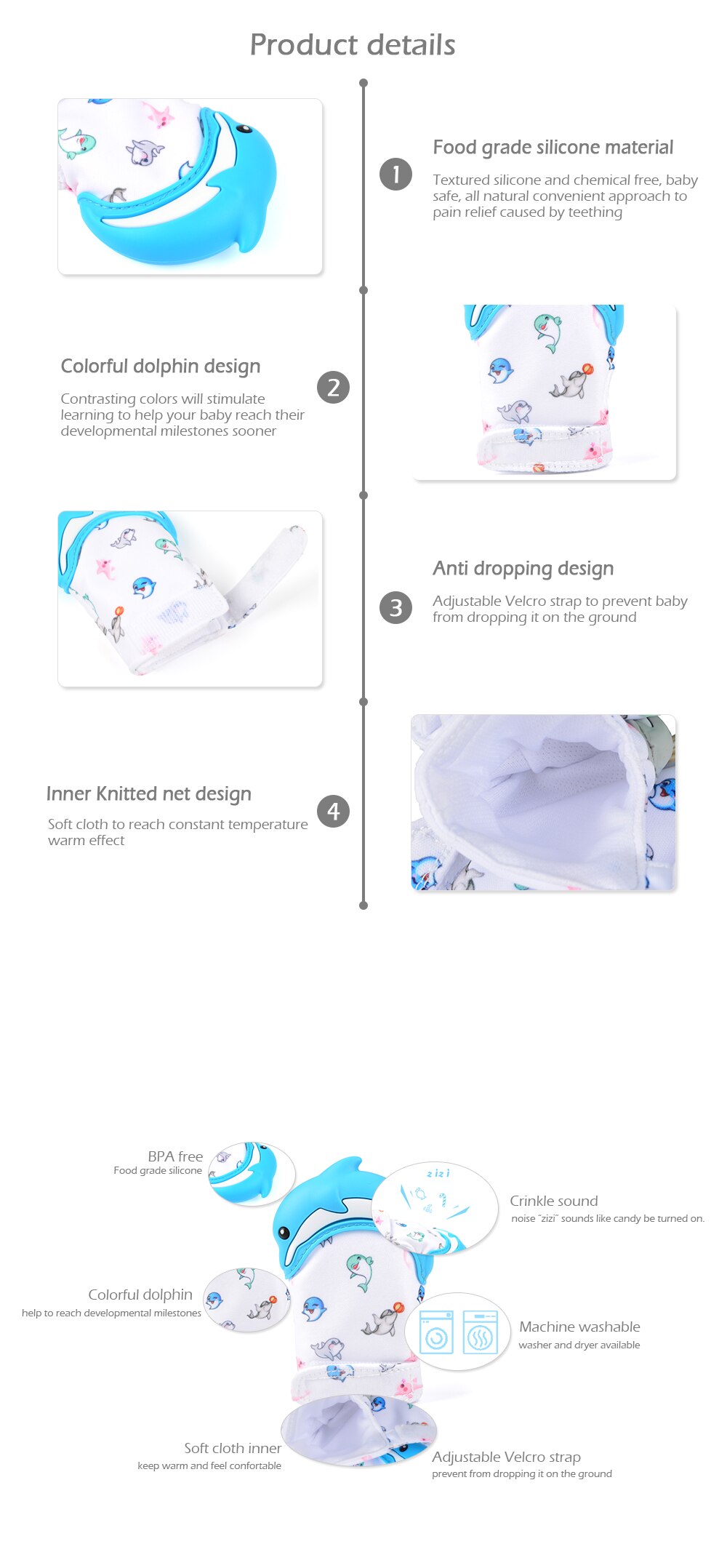 Silicone Glove Teether