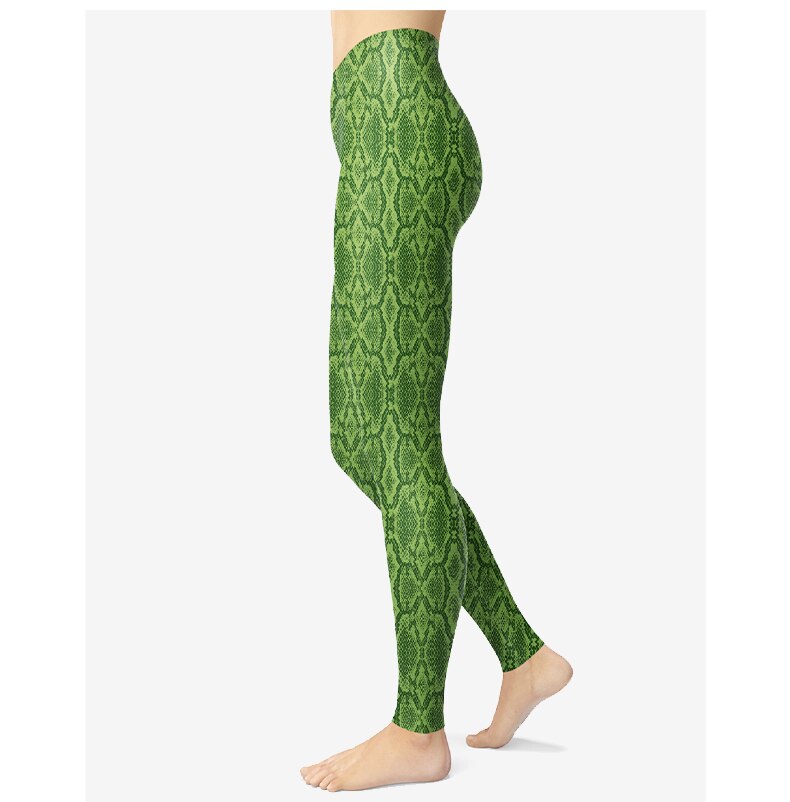 Women's Snake Textured High Waist Leggings