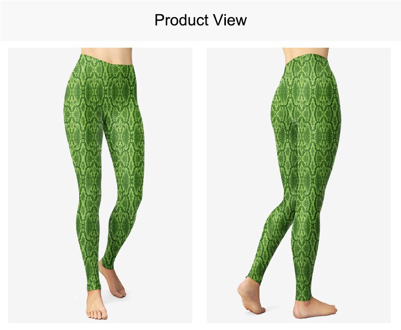 Women's Snake Textured High Waist Leggings