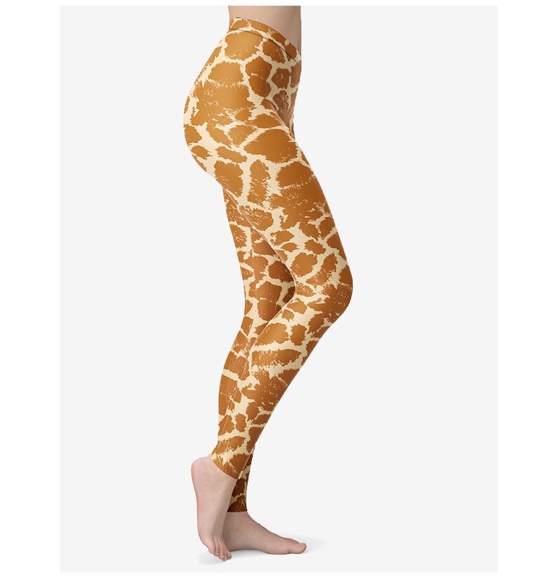 Giraffe Textured Push Up Leggings
