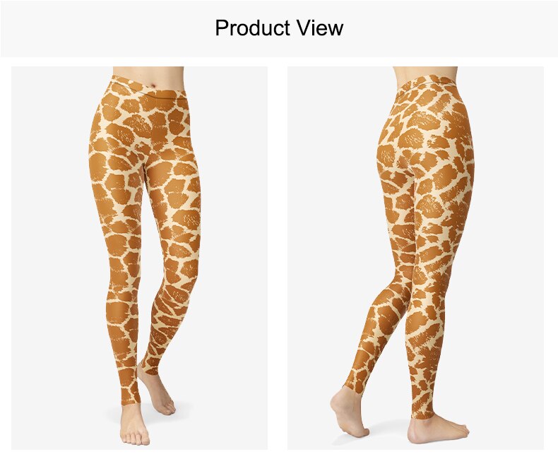 Giraffe Textured Push Up Leggings