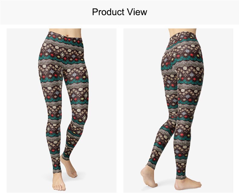 Geometric Patterned Push Up Leggings