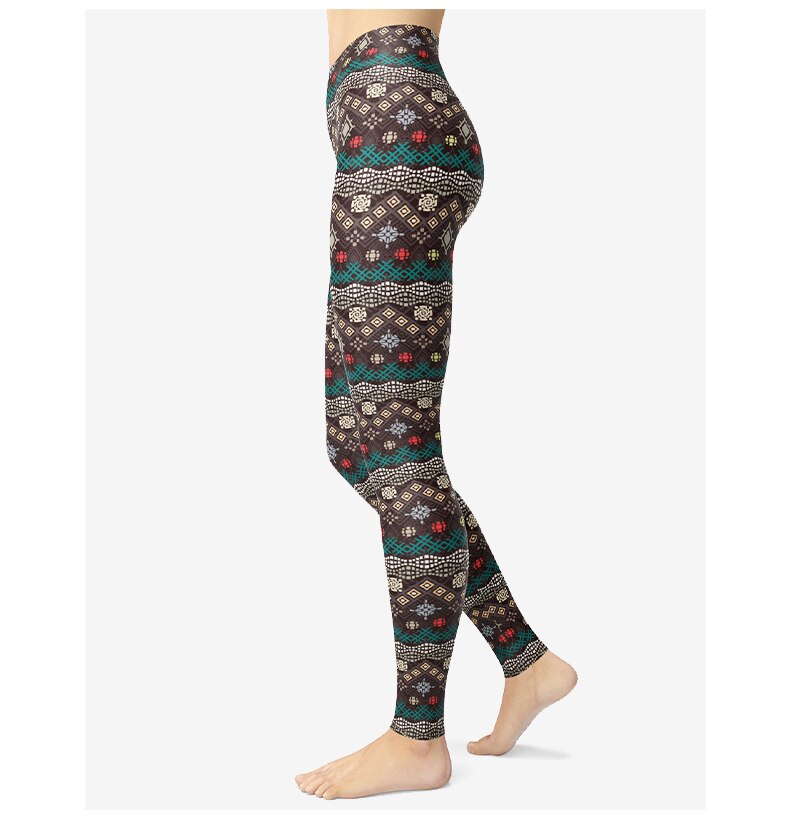 Geometric Patterned Push Up Leggings
