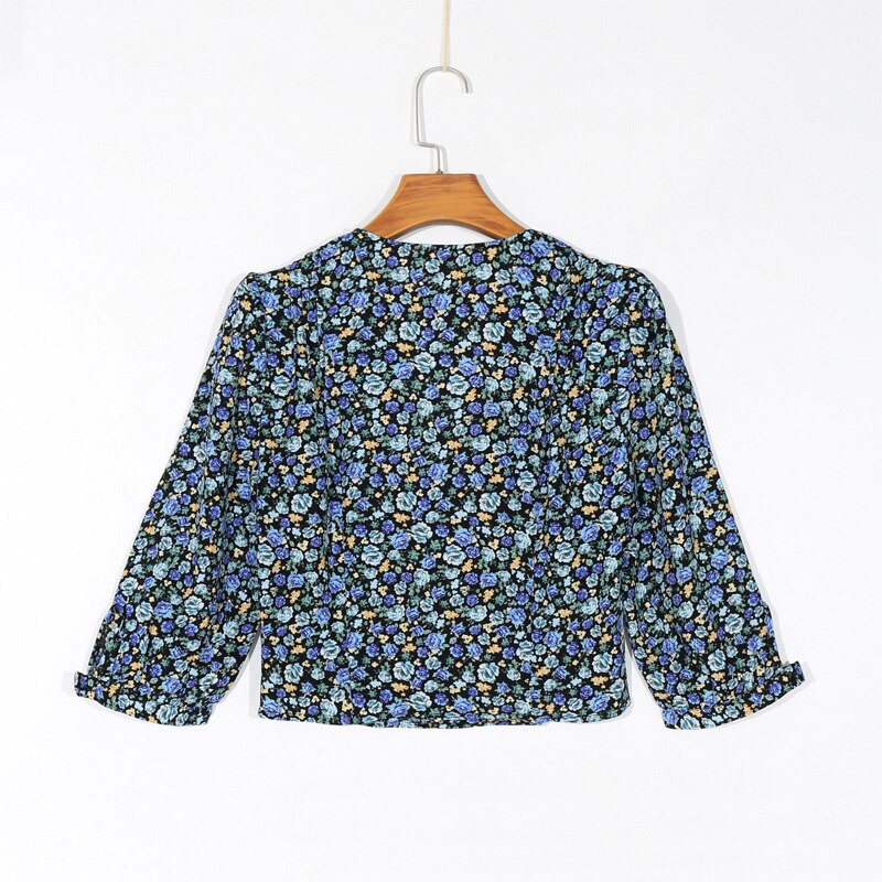 Women's Casual Shirt with Floral Print