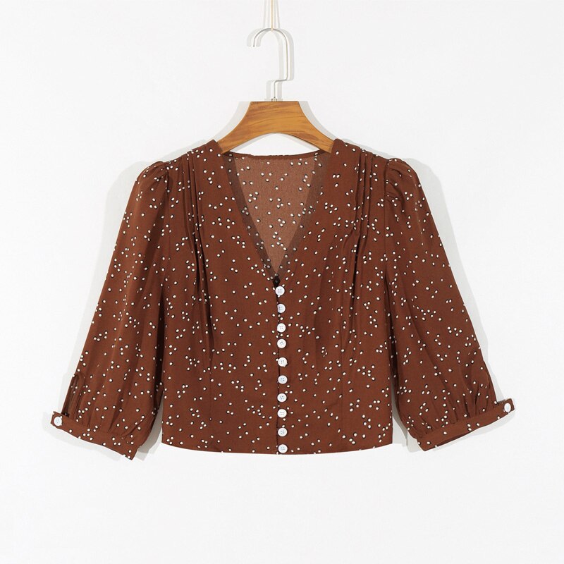 Women's Polka Dot Printed Shirt