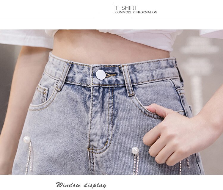 Women's Summer Ripped Denim Shorts