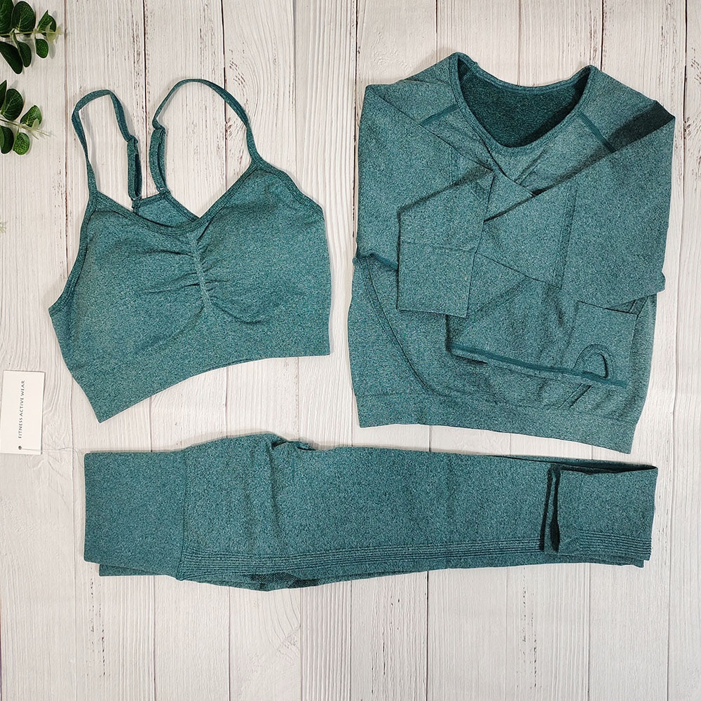 Yoga Seamless Clothing Set For Women