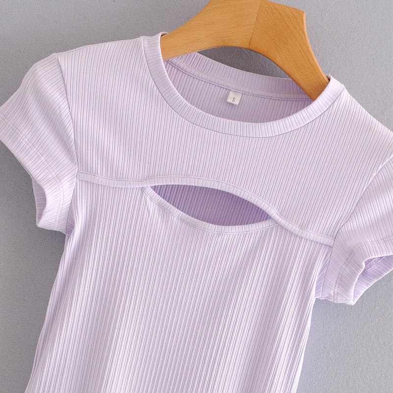 Women's T-Shirt Round Neck Short Sleeved T-Shirt