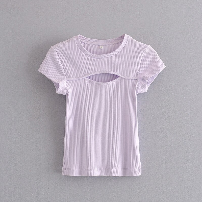 Women's T-Shirt Round Neck Short Sleeved T-Shirt
