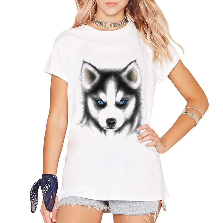 Siberian Husky Puppy Print T-Shirt