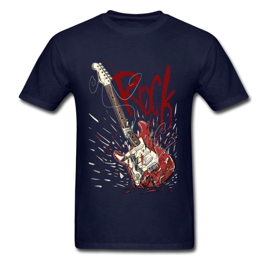 Men's Rock Guitar T-Shirt