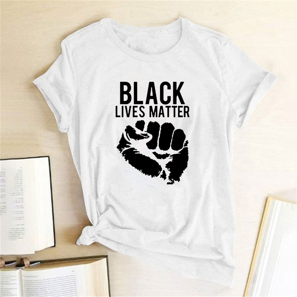 Men's Black Lives Matter Printed Round Neck T-Shirt
