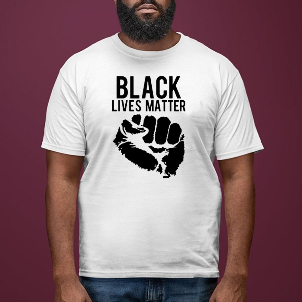 Men's Black Lives Matter Printed Round Neck T-Shirt