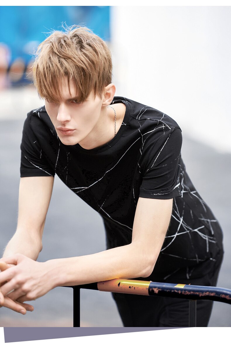 Men's Fashion Patterned T-Shirt