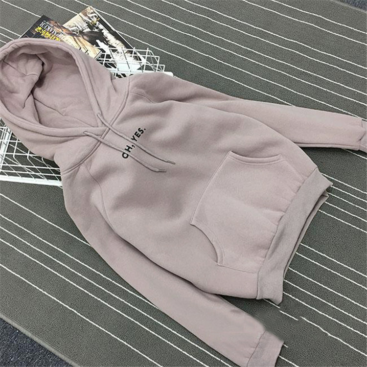 Women's Solid Color Autumn Hoodie