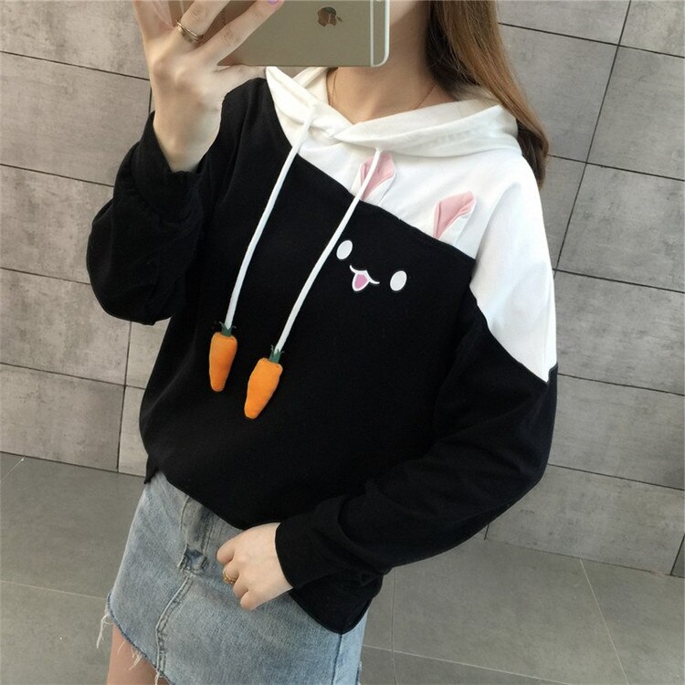 Women's Bunny Designed Hoodie Women's Bunny Designed Hoodie
